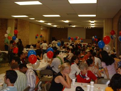 More students packed the inside