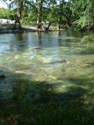 Crystal clear water on a spectacular morning.